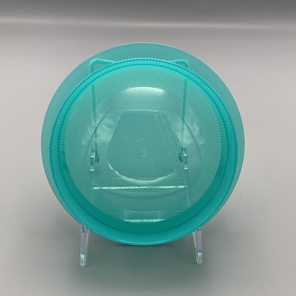 Vtg 6.5" Tupperware Microwavable Acrylic Hard Plastic Dip Soup Bowl Aqua 2875A-2 - Picture 4 of 9